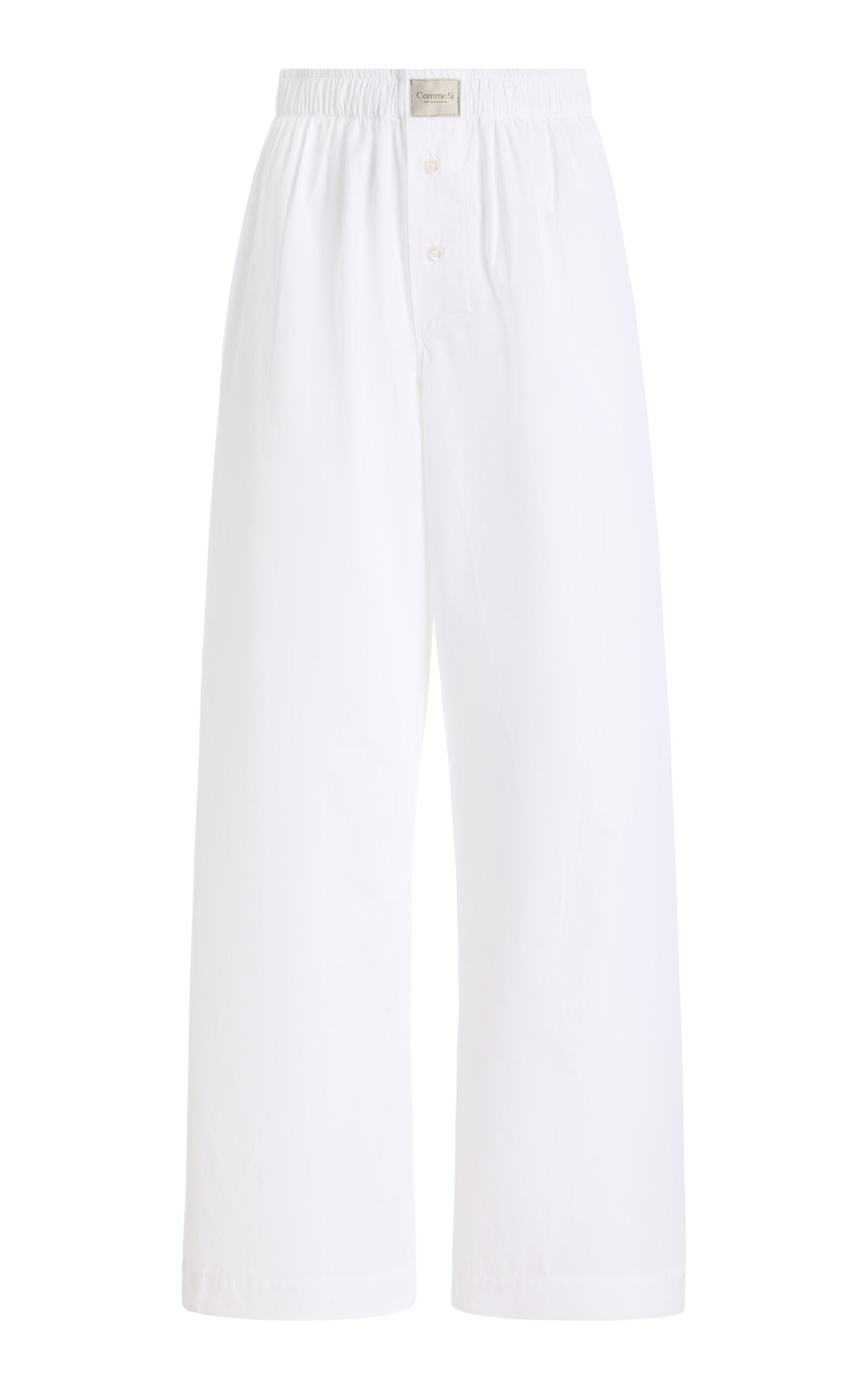 La Boxer Alta Cotton-Poplin Pants