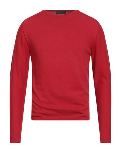 Man Sweater Red Size 36 Cotton