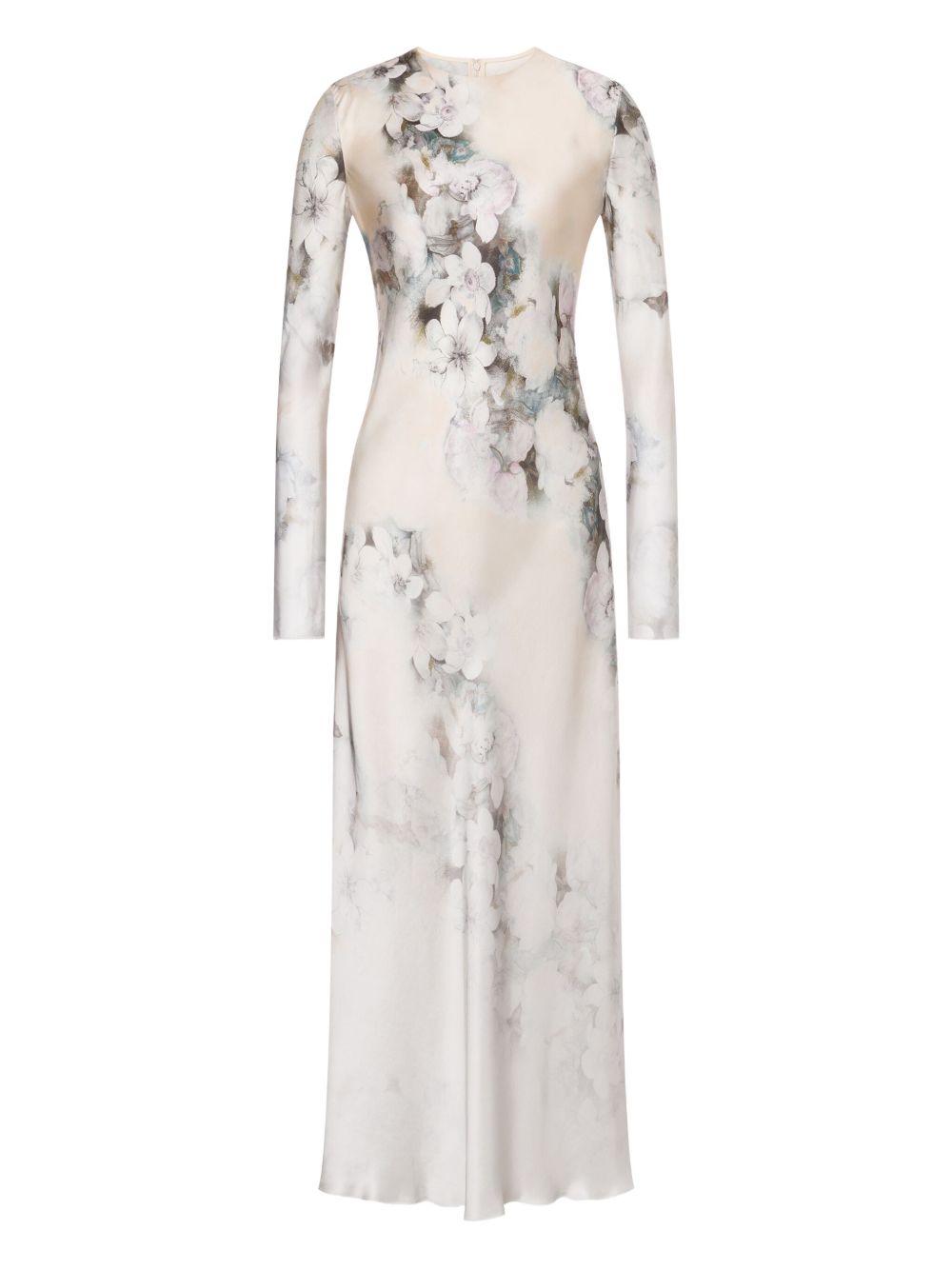 Floral-print dress - White
