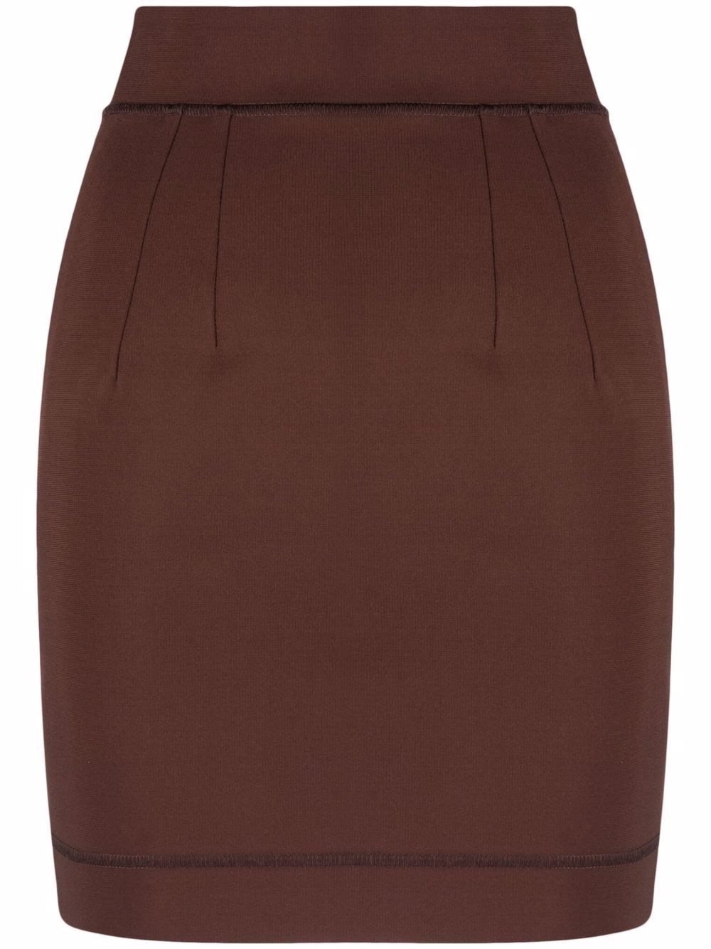 Fitted mini skirt - Black