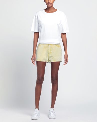Woman Denim shorts Acid green