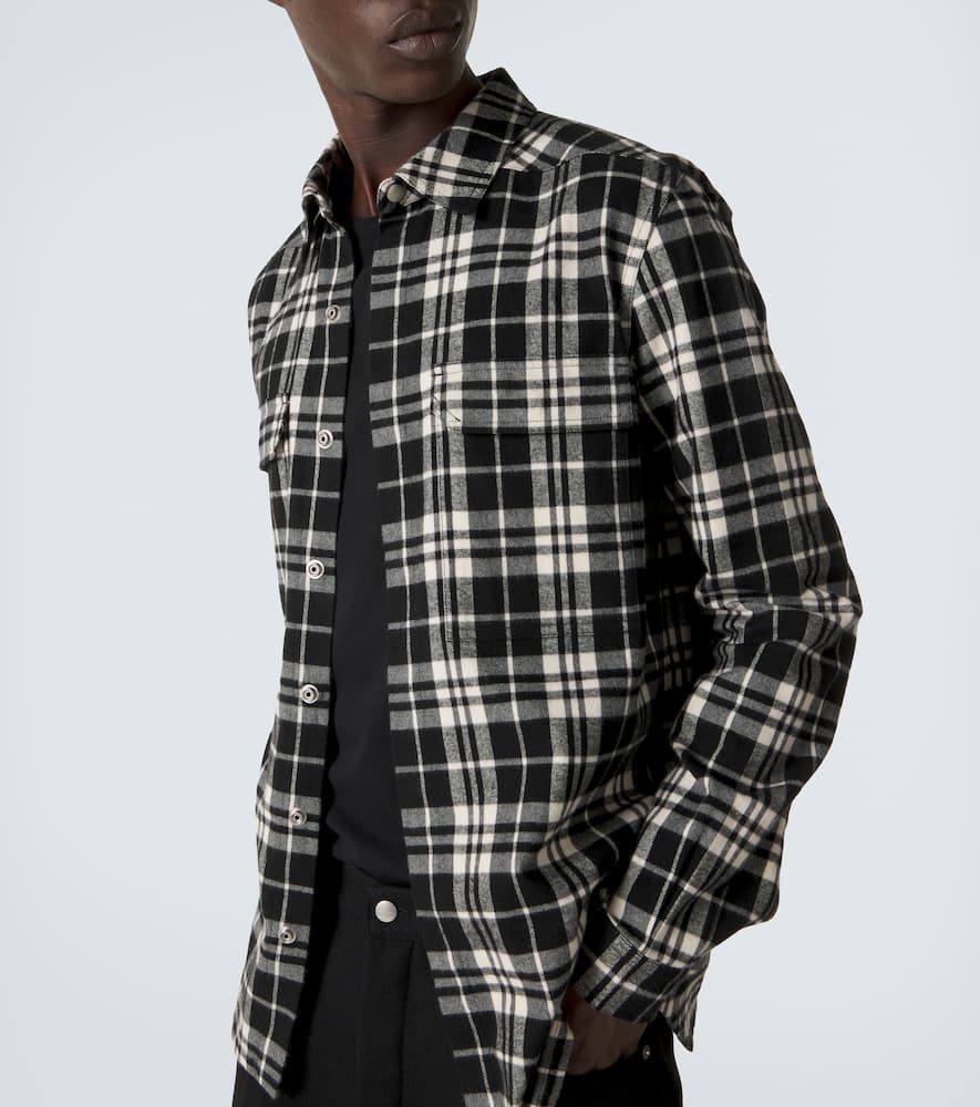 Temple plaid cotton overshirt