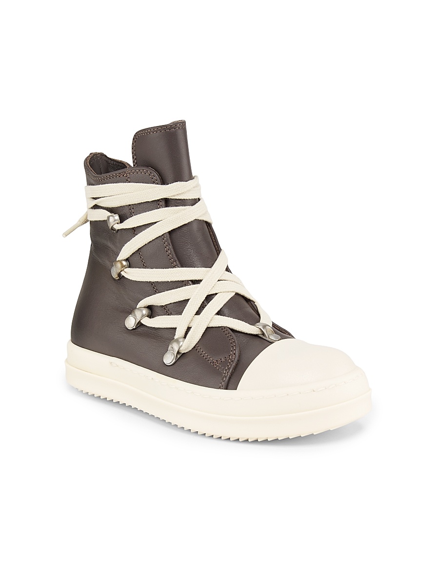 Little Kid's Hexalace Leather Sneakers - Milk