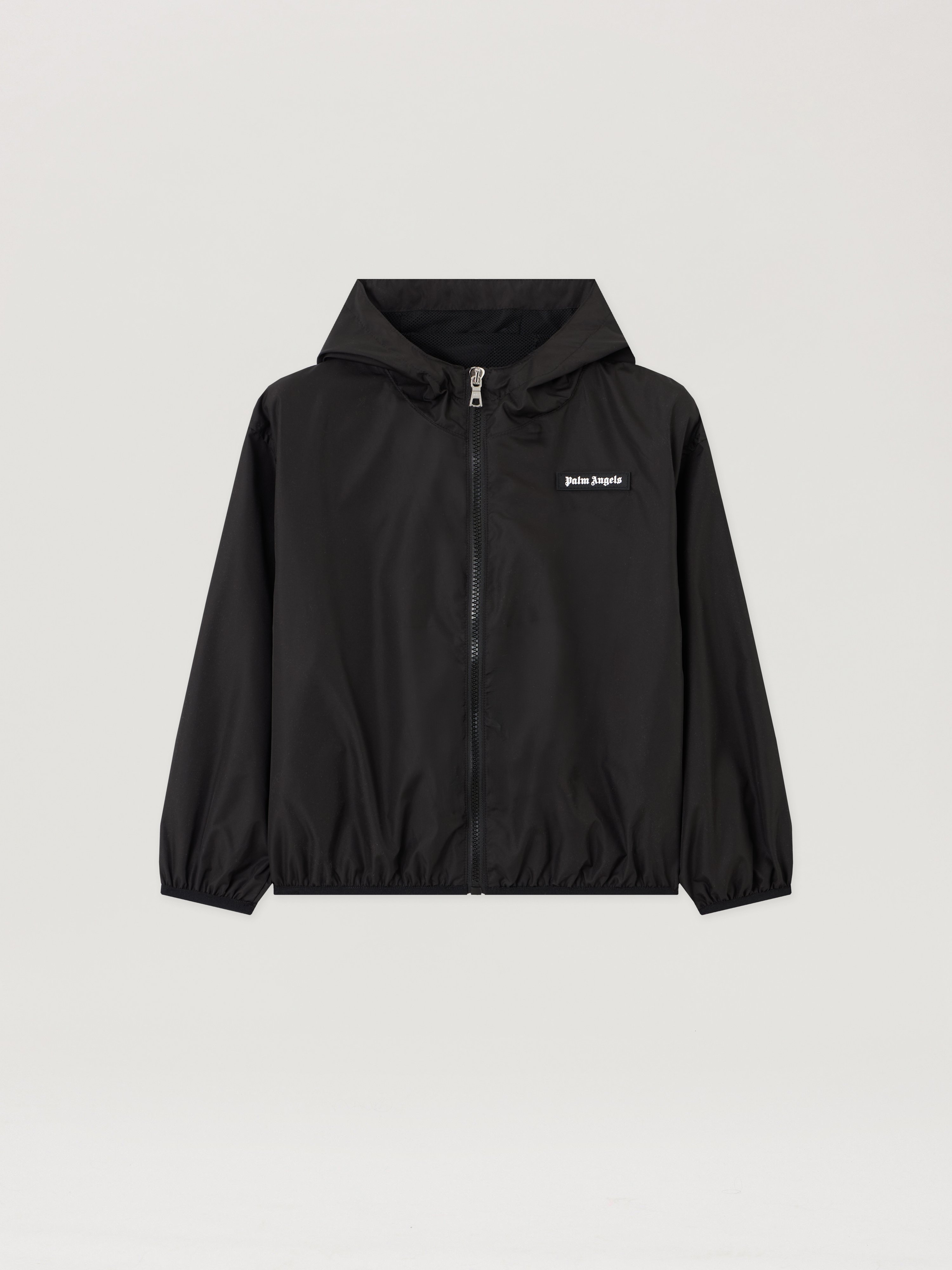 Curvedlogo Hoodie Windbraker Kids  Nero/black