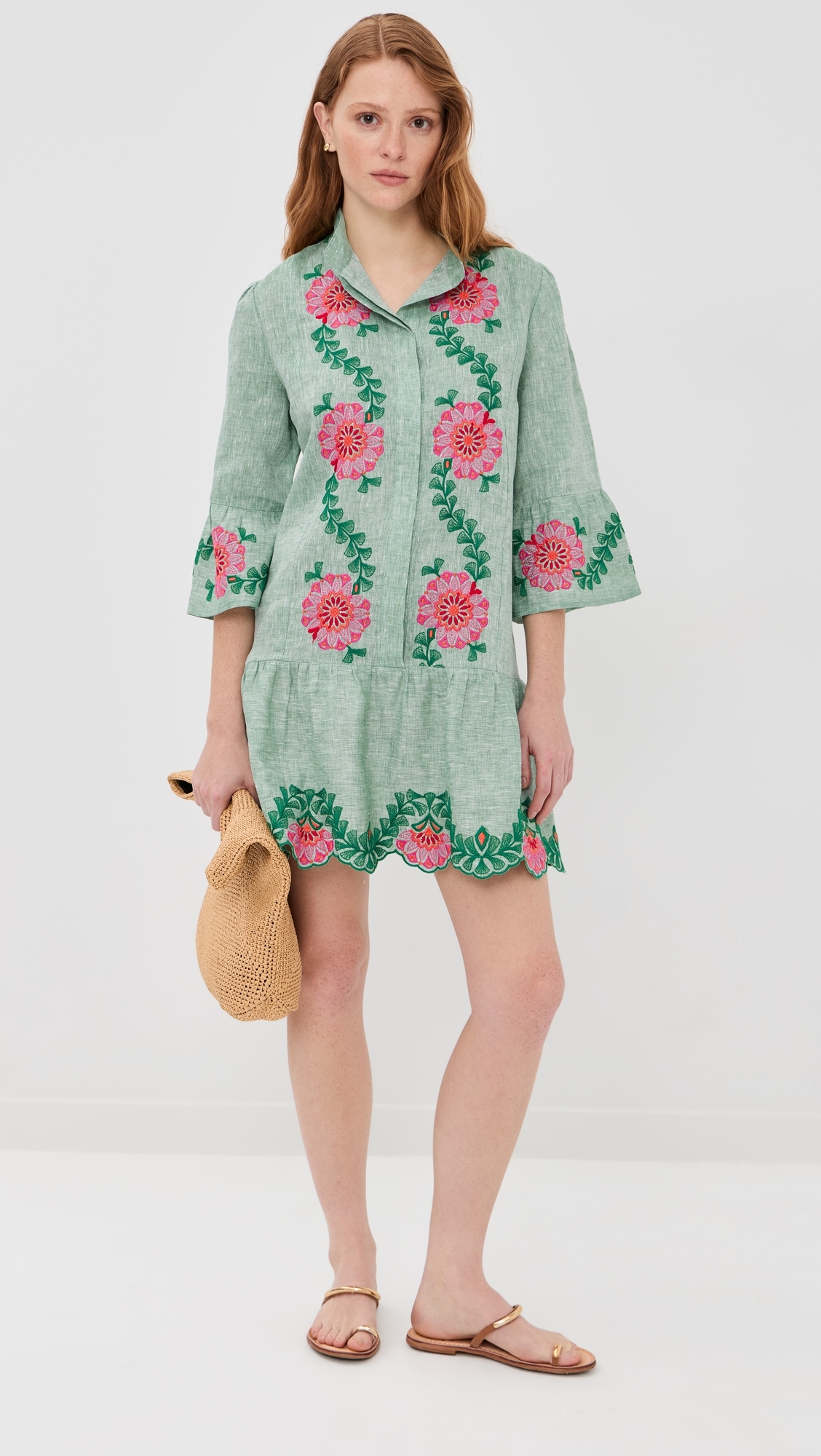 Cumino Dress Fuchsia/Oliva