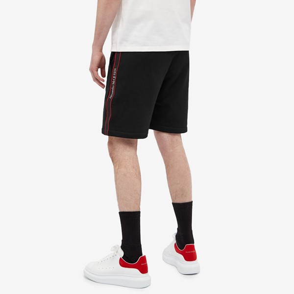 Logo tape track pants