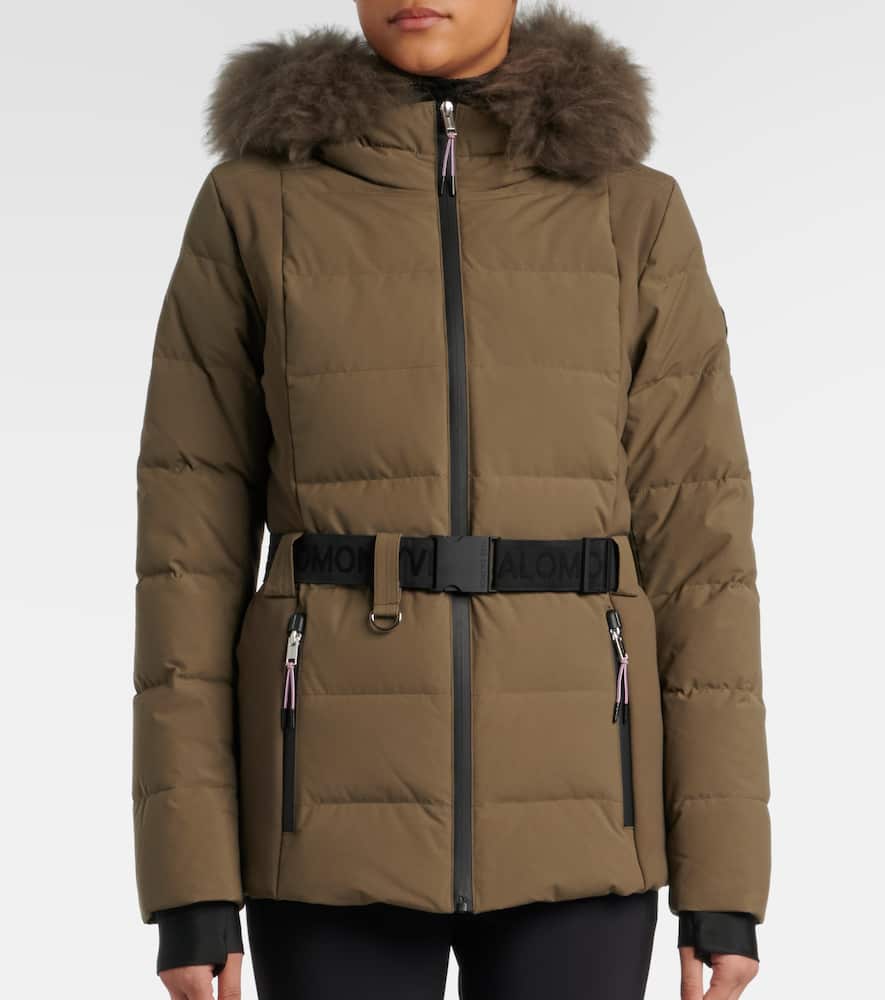 Doudoune 64cm belted down jacket