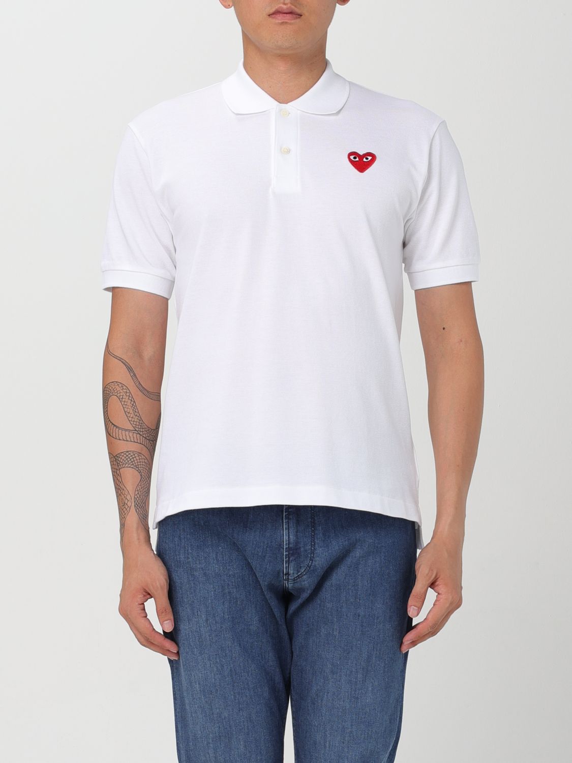 Polo Shirt Men color White
