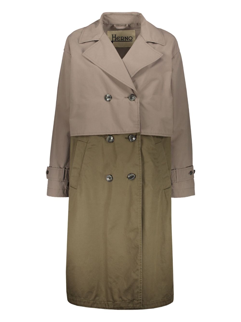 Herno layered rain coat - Neutrals