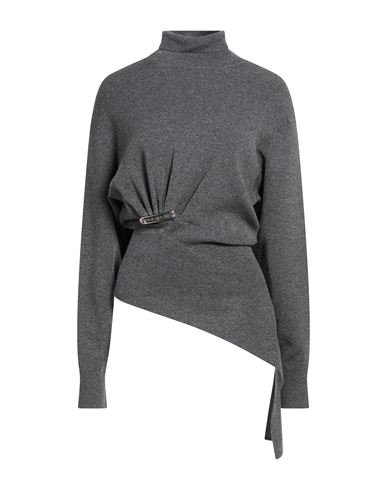 Woman Turtleneck Grey Size M Wool, Cashmere, Elastane, Polyamide