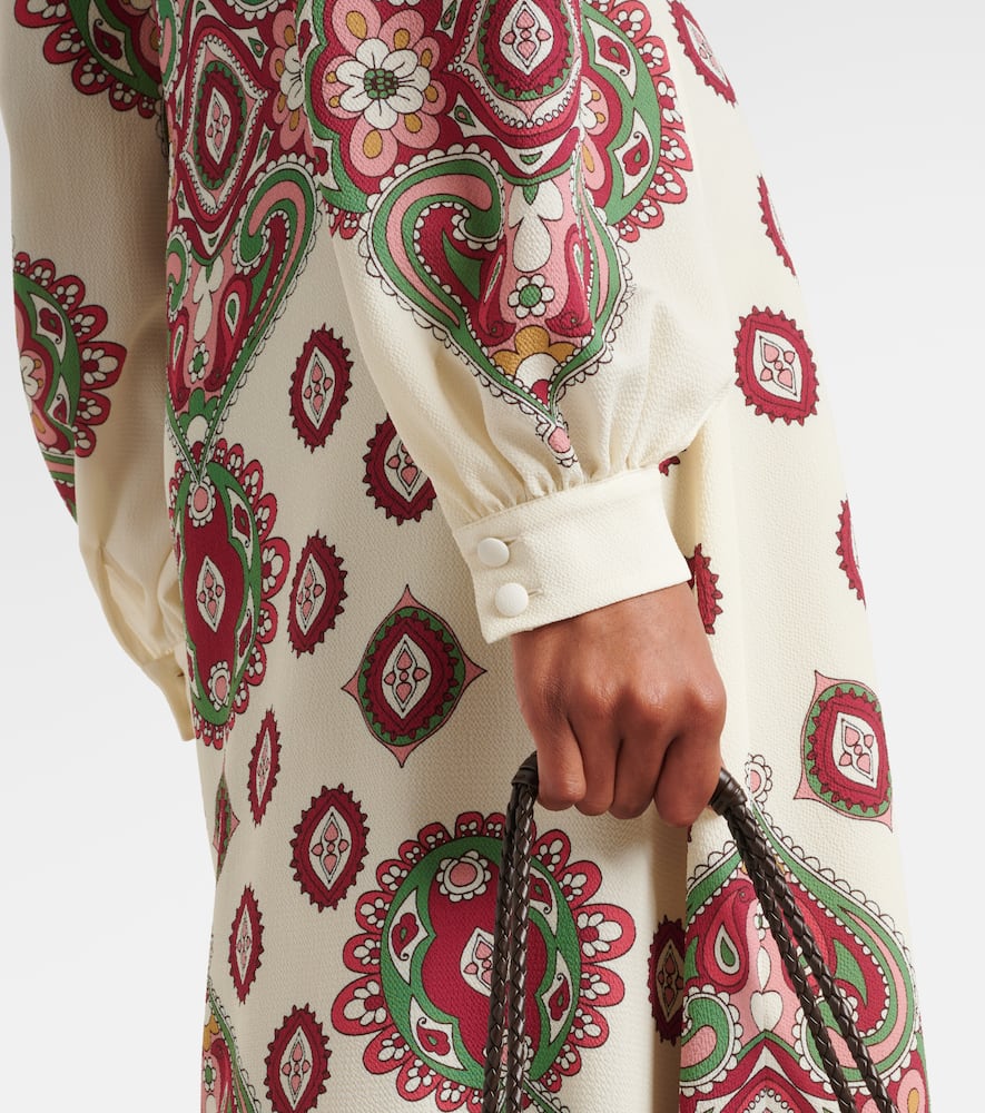 Paisley midi dress