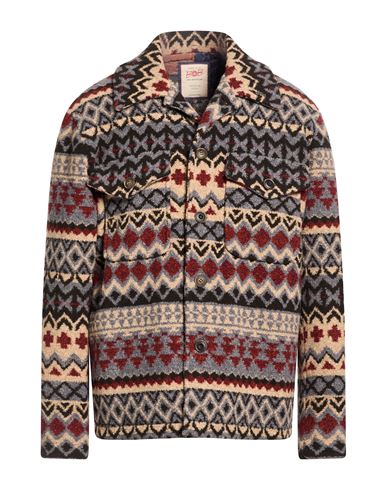 Man Jacket Azure Size 40 Polyester, Viscose, Virgin Wool