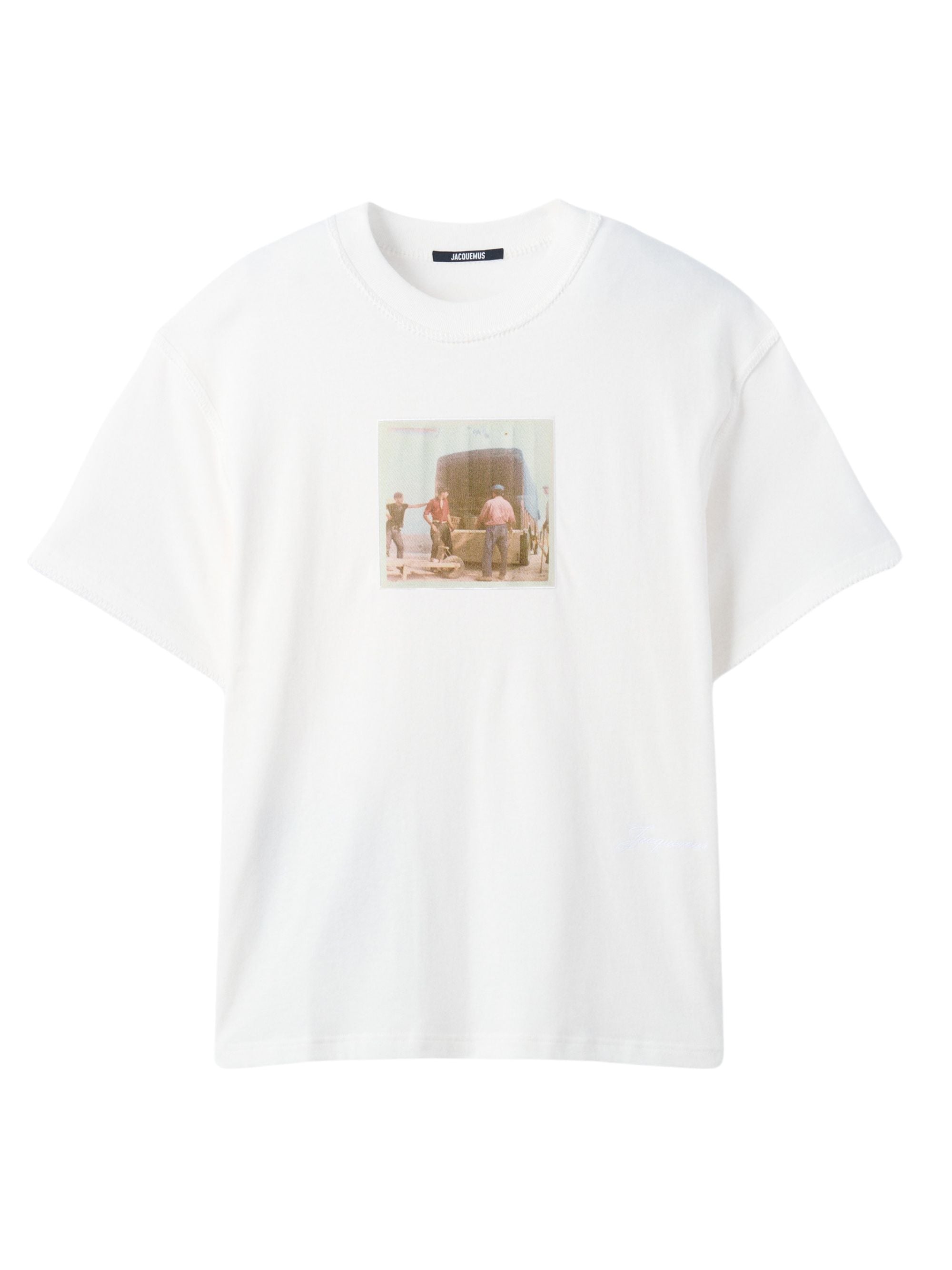 Vintage Print Boxy T-Shirt for Men