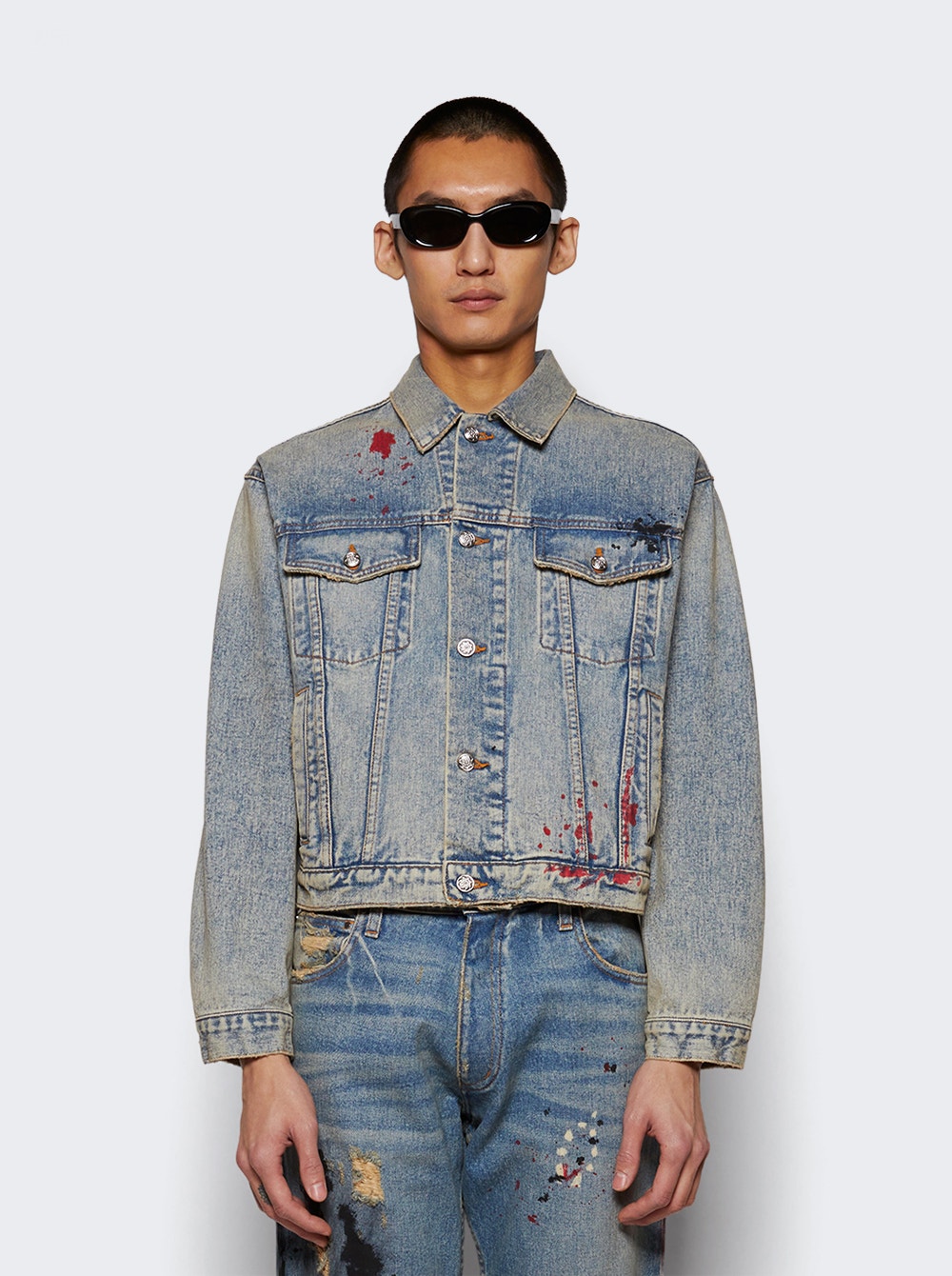 Oil Change denim jacket - Blue
