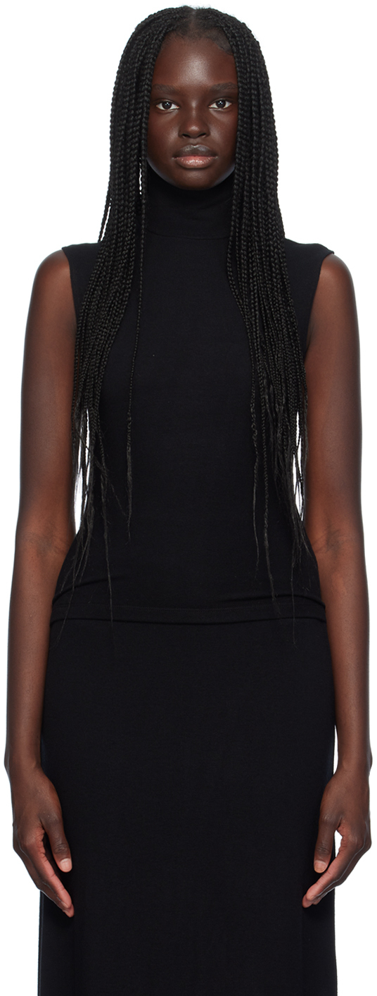 LESET Black Lauren Turtleneck