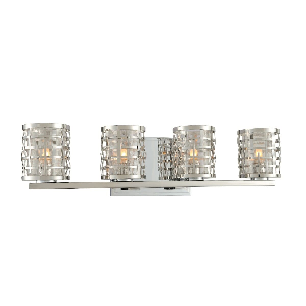 Bridgeport 4-Light 22" Bathroom Vanity Light in Stainless Stee