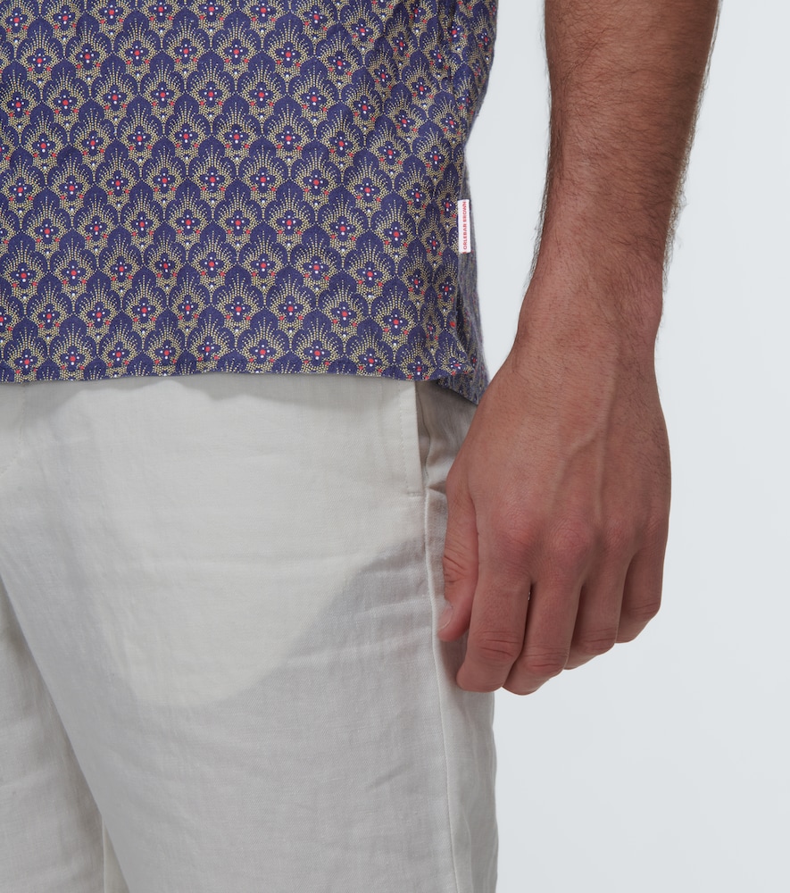 Hibbert printed bowling shirt