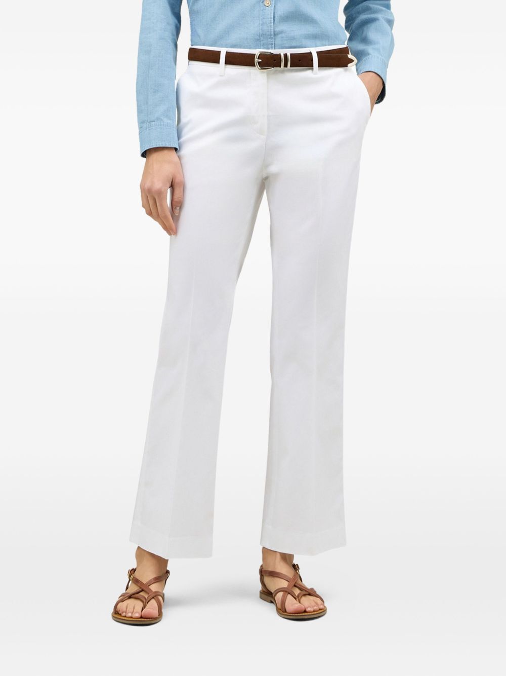 Boglioli flared trousers - White