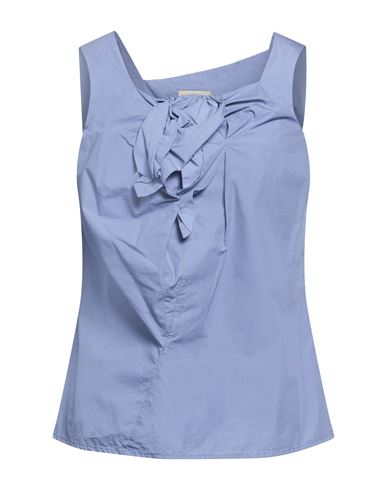 Woman Top Light blue Size 4 Cotton
