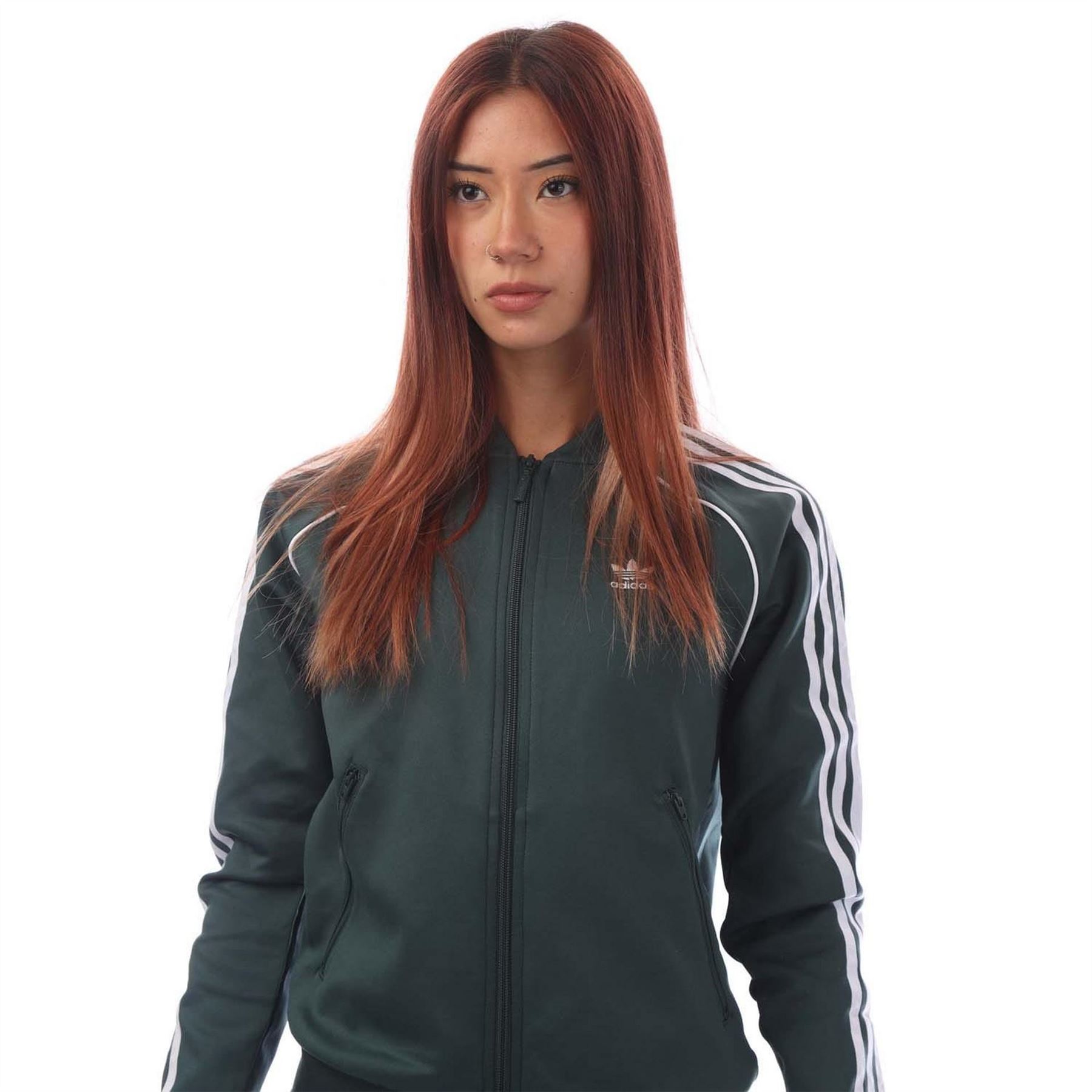 ADIDAS Originals Womens SST Track Jacket in Green