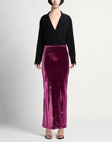 Woman Maxi skirt Plum Size ONESIZE Polyamide, Elastane