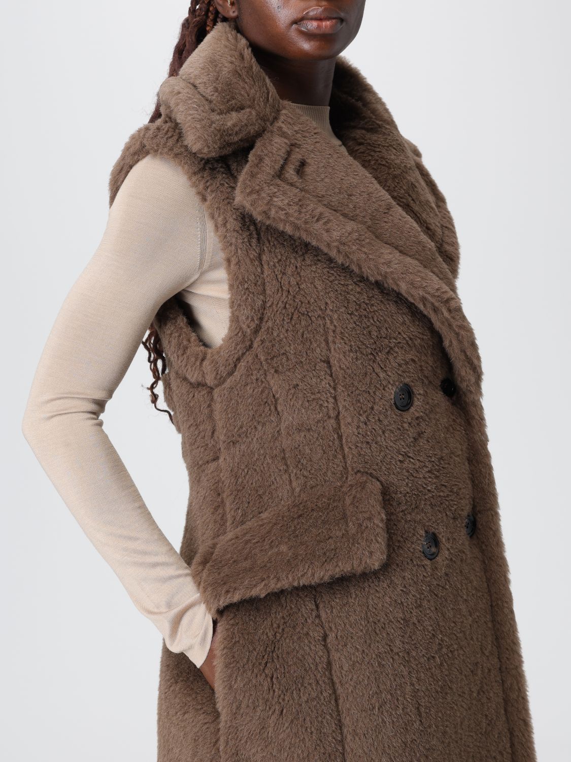 Coat Woman color Brown