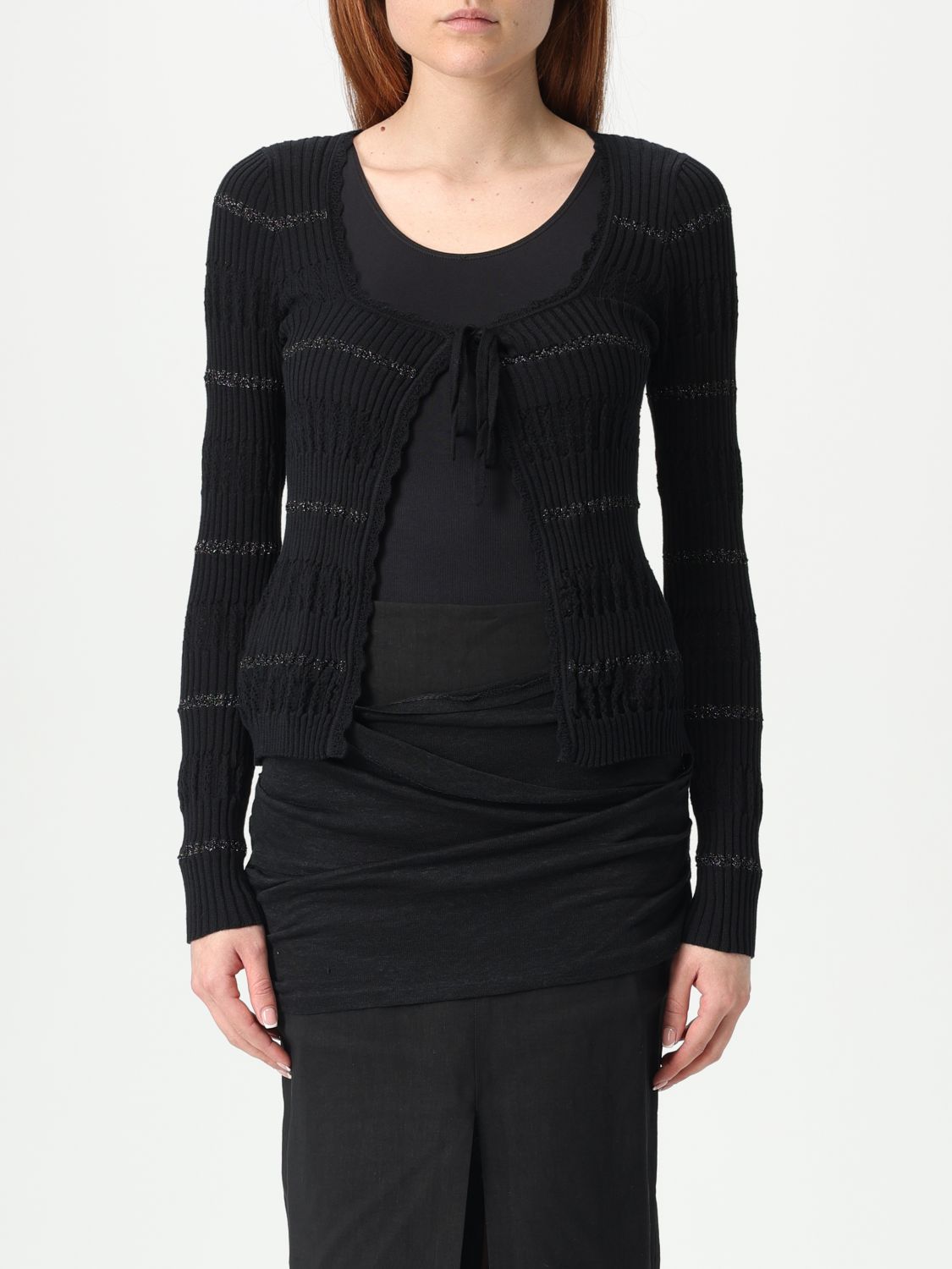 Cardigan PINKO Woman color Black