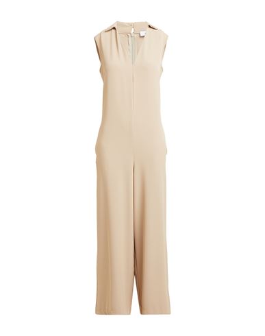 Please Woman Jumpsuit Beige Size M Polyester, Elastane