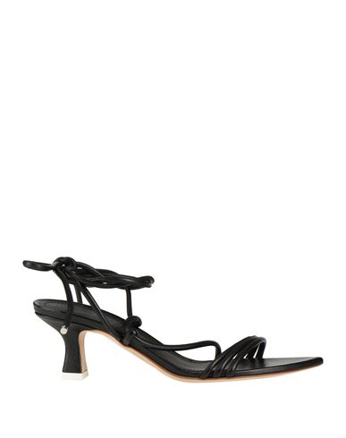 Woman Thong sandal Black Size 6 Leather