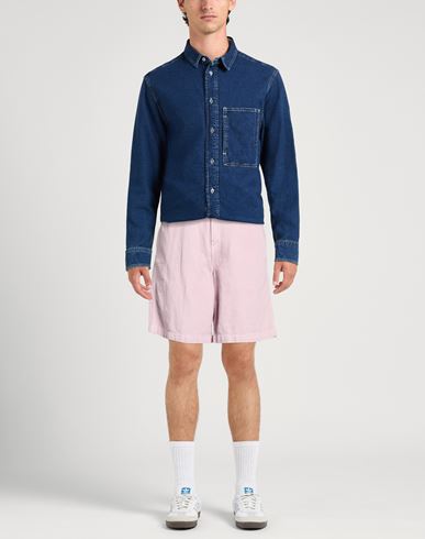 Man Shorts & Bermuda Shorts Lilac Size 31 Cotton, Linen