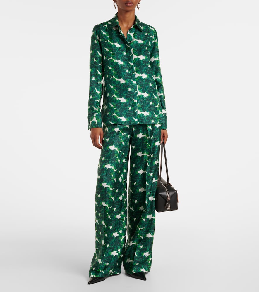 Rodesia printed silk twill shirt