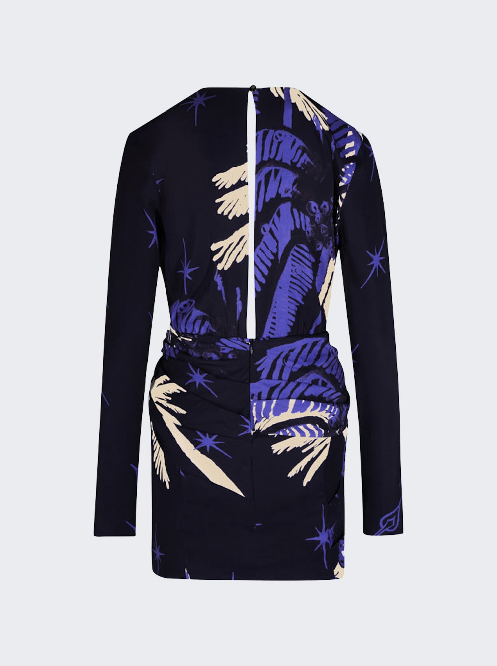 Gangaway Mini Dress Navy And Ecru