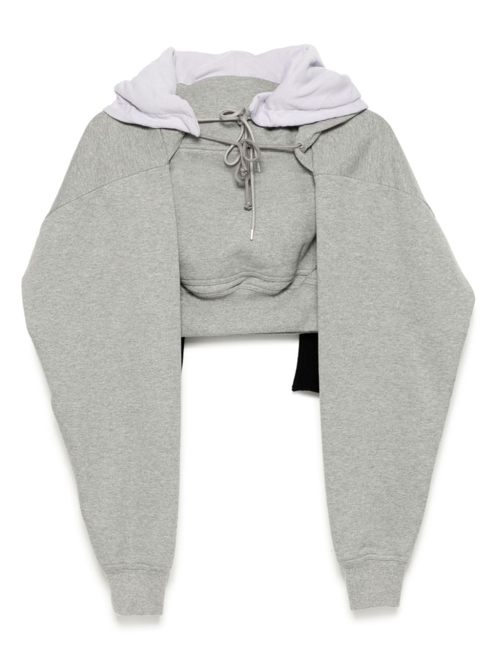 Hood with sleeves and scarf - Grey