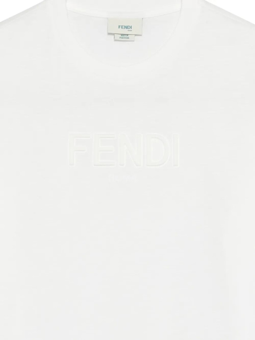 Girls White Logo T-Shirt