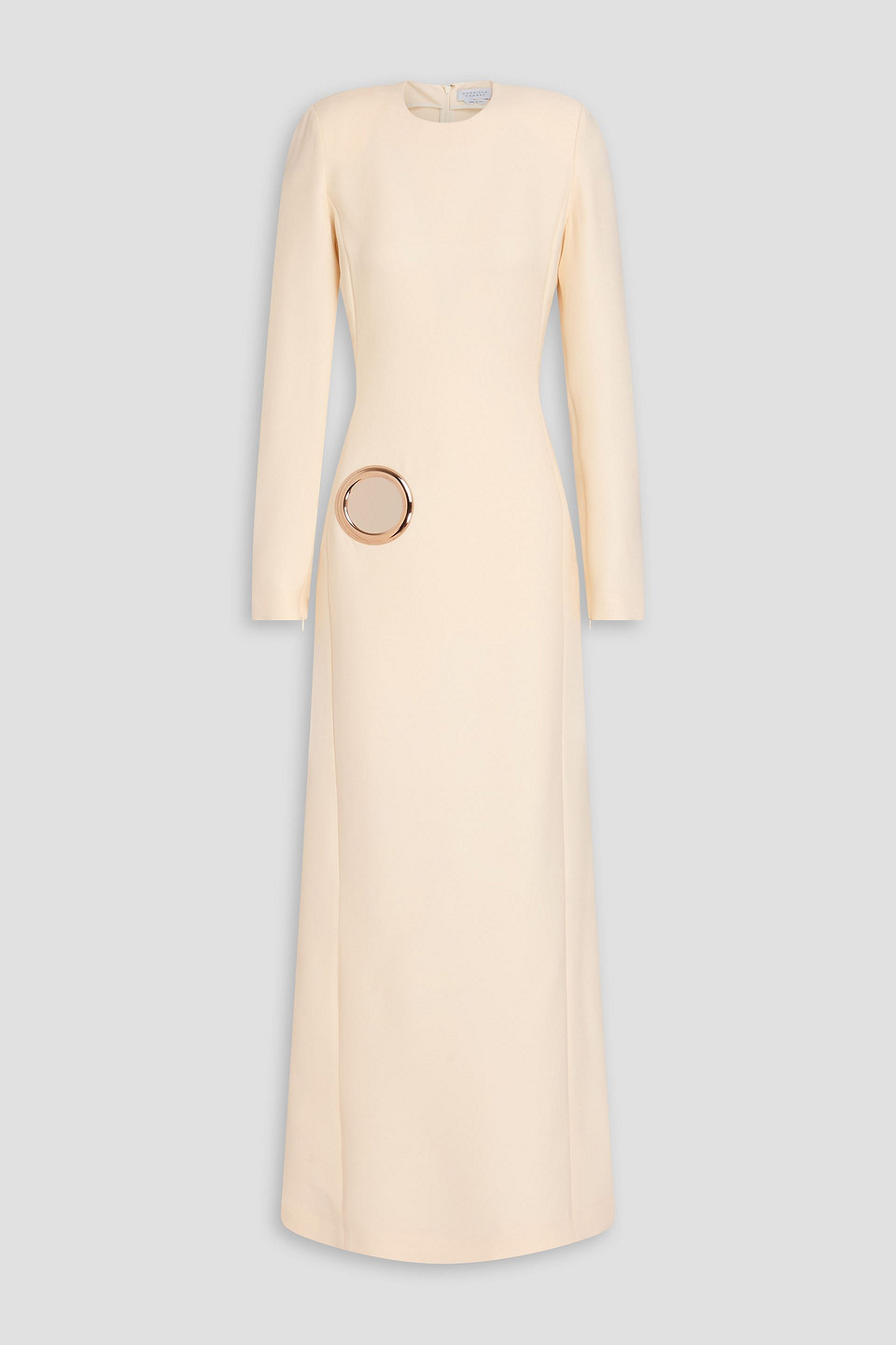 Cadell cutout embellished wool and silk-blend crepe maxi dress - White - IT 36