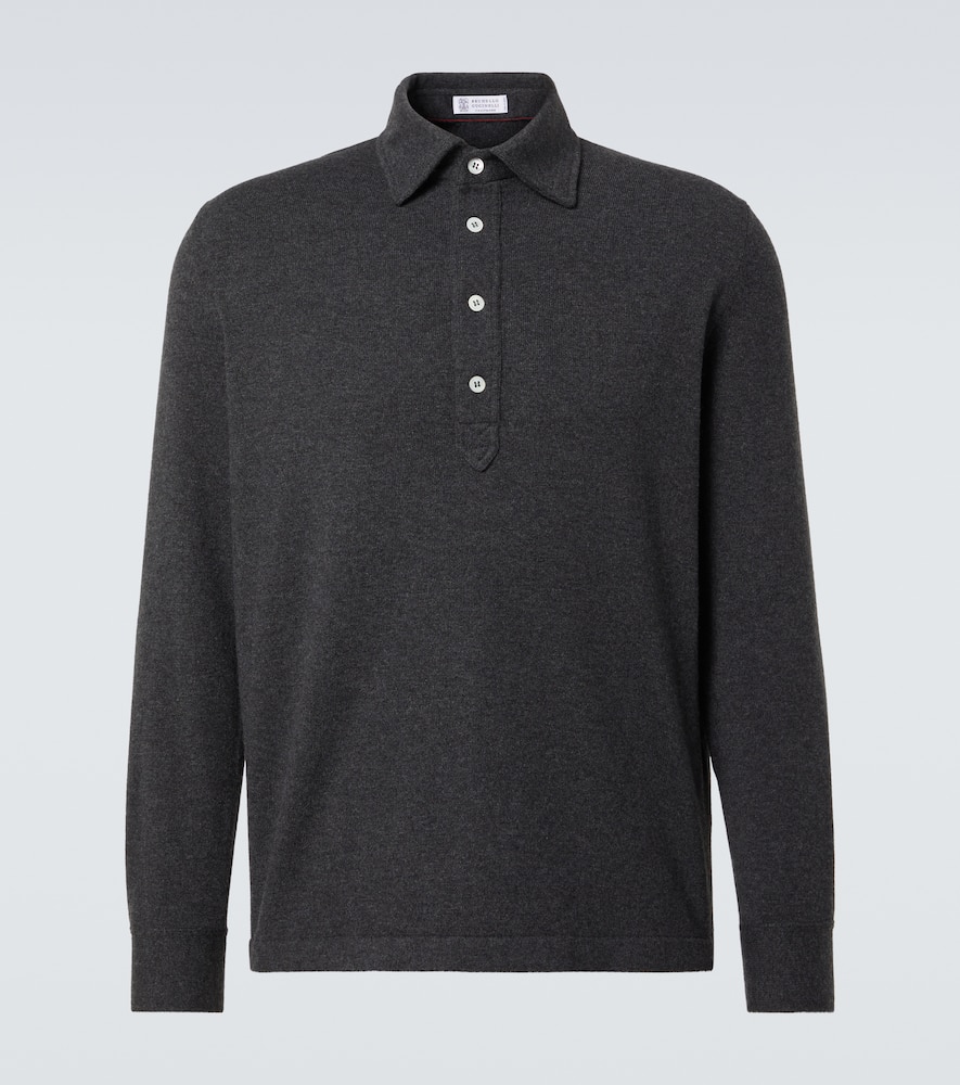 Cashmere polo sweater