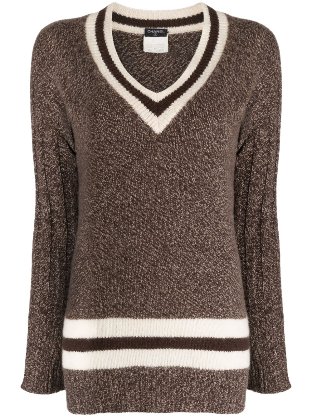 1996 CC wool jumper - Brown