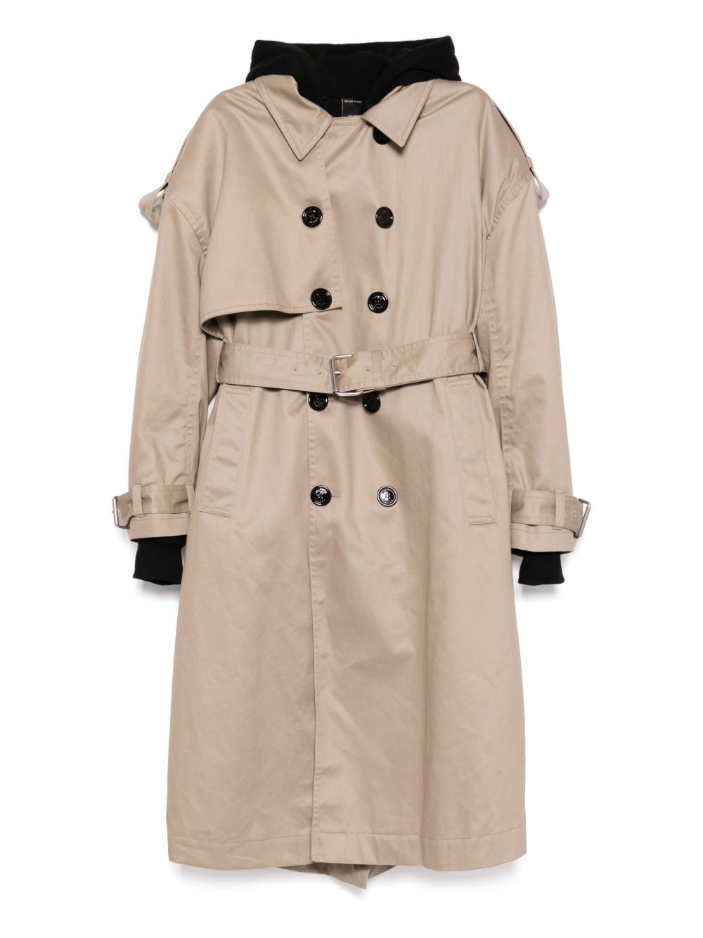 MERYLL ROGGE cotton trench coat - Neutrals
