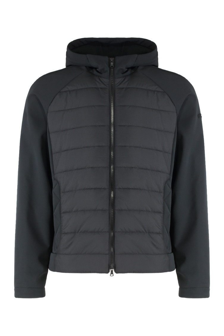 Technical Fabric Hooded Jacket