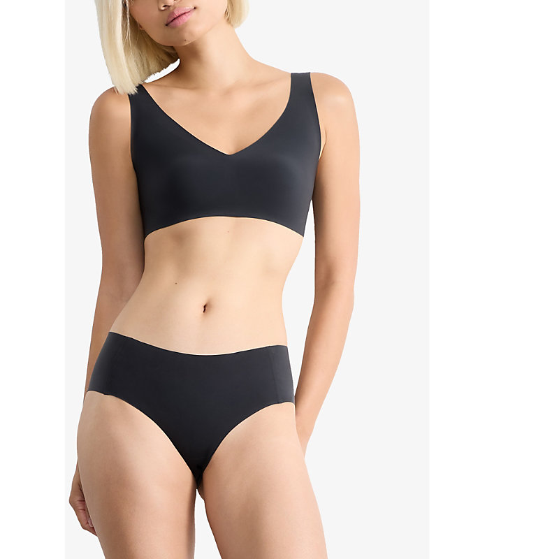 Womens Black Zero Feel 2.0 Stretch-jersey Hipster Briefs XS