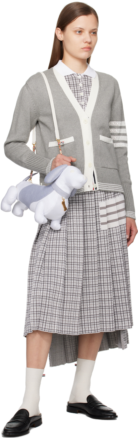 Thom Browne Gray 4-Bar Cardigan