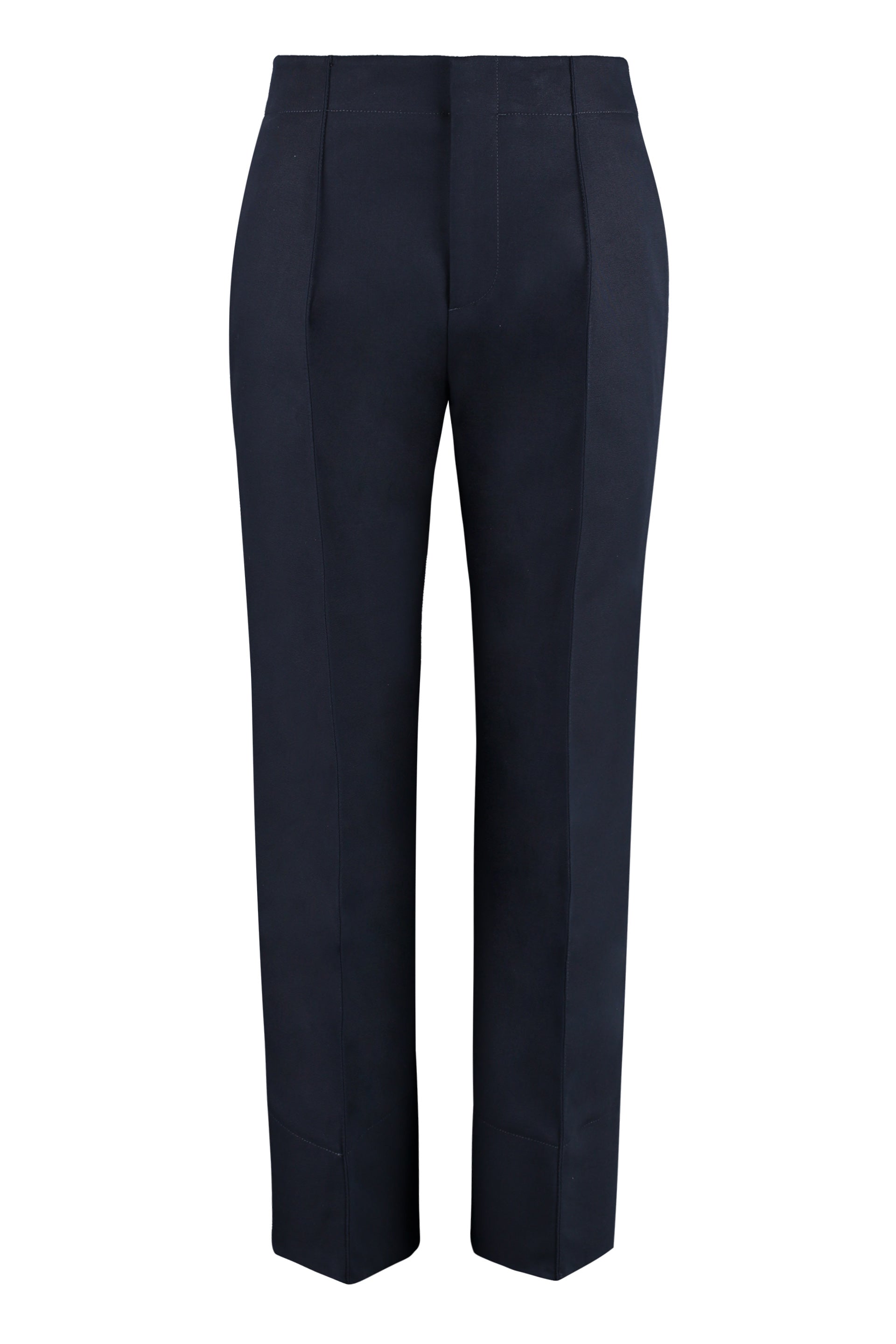 High-rise Cotton Trousers