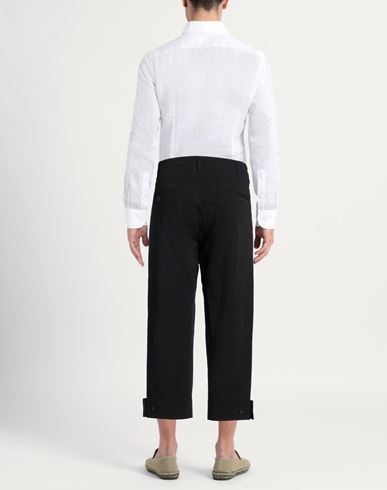 Man Pants Black Size 1 Cotton, Linen