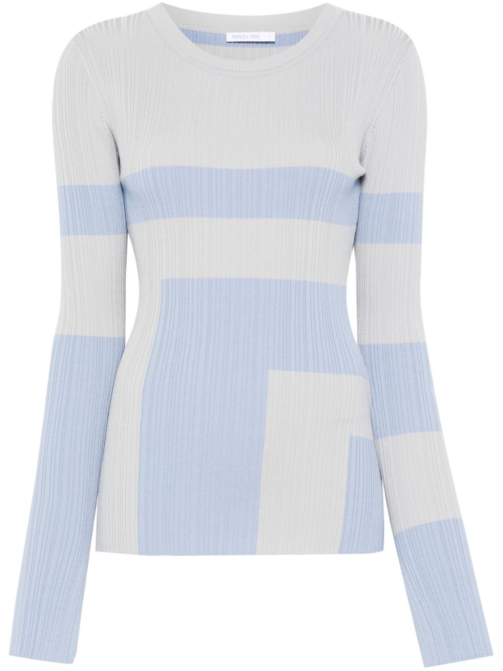 Colour-block top - J4E4 Glass grey/Sky