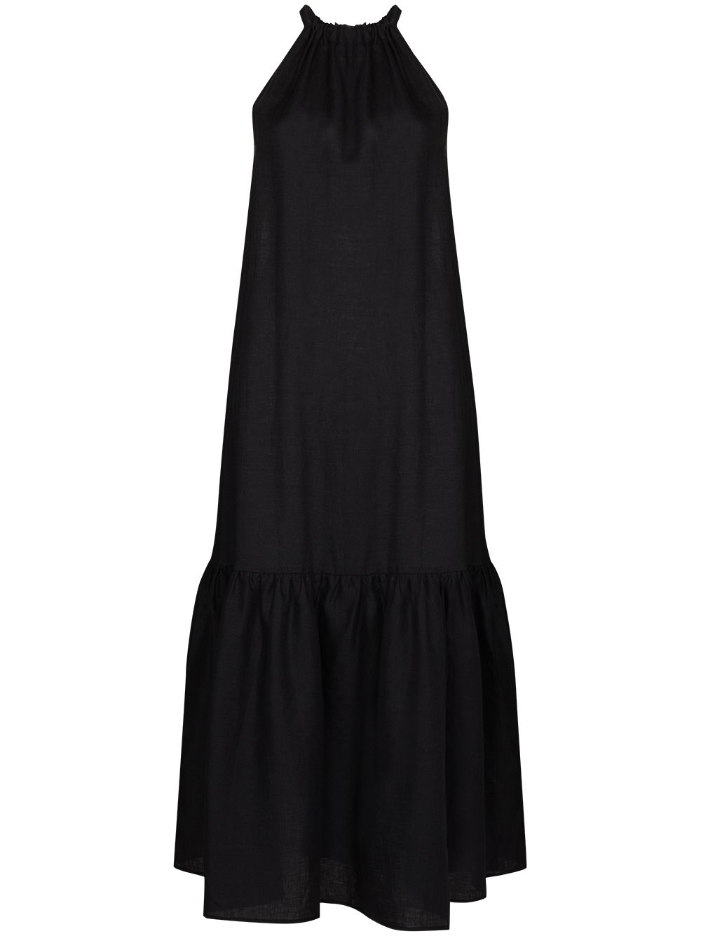 Ibiza halterneck maxi dress - Black
