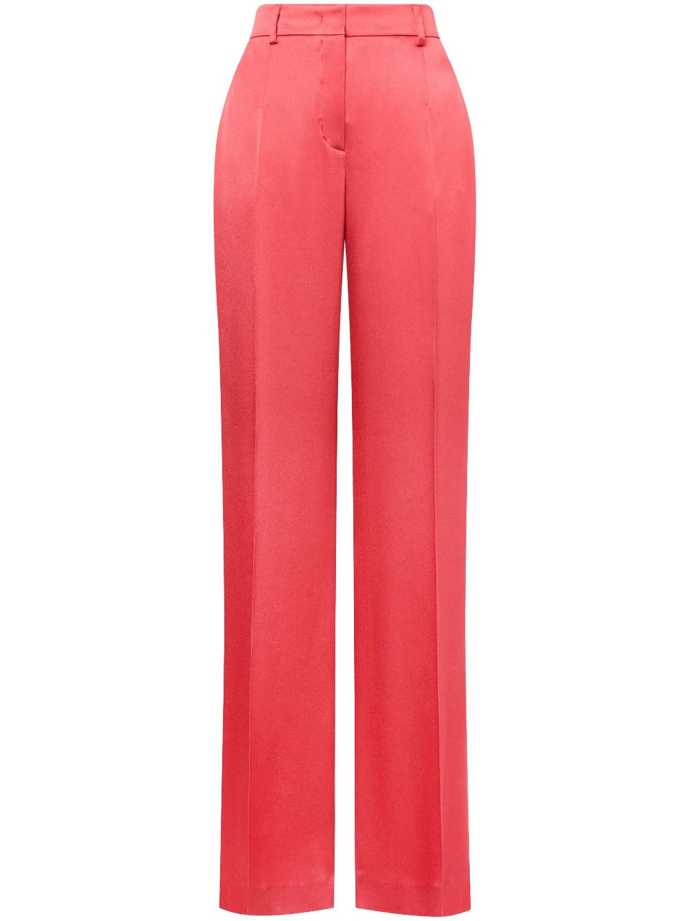 Pressed-crease tailored trousers - Pink