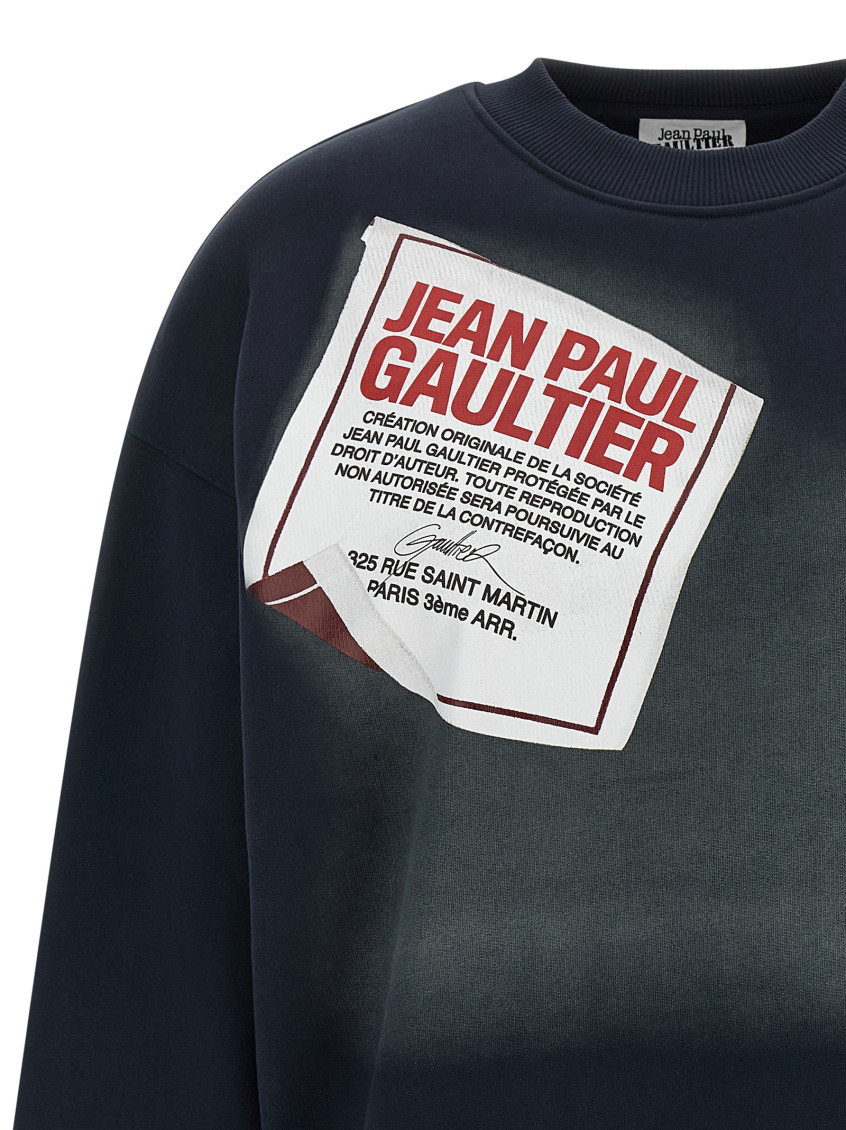 The Blue Gaultier Label Sweatshirt Blue