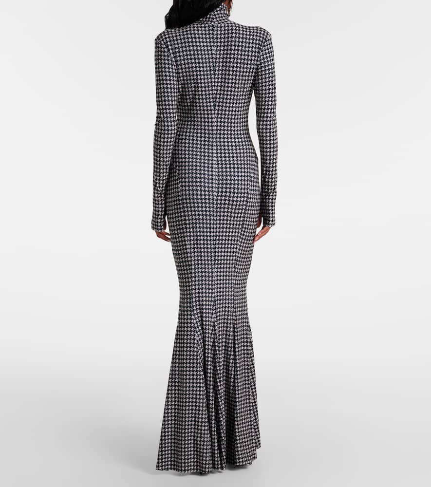 Norma Kamali Houndstooth gown
