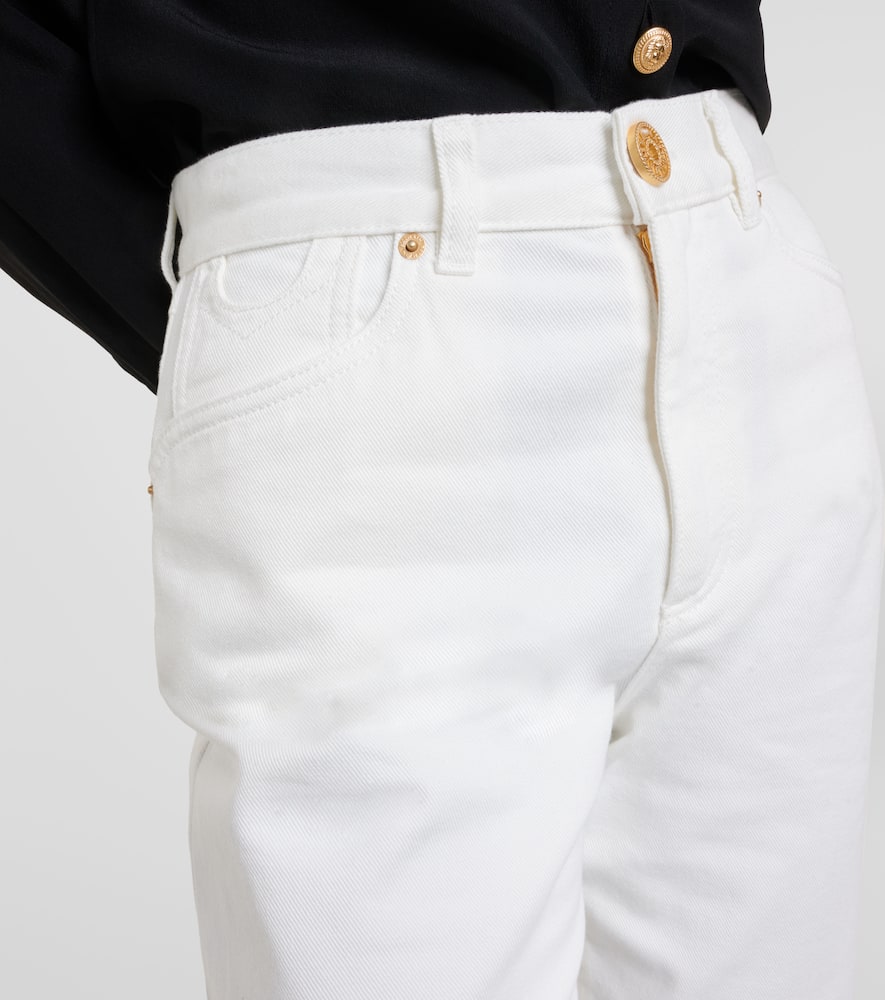 High-rise straight jeans