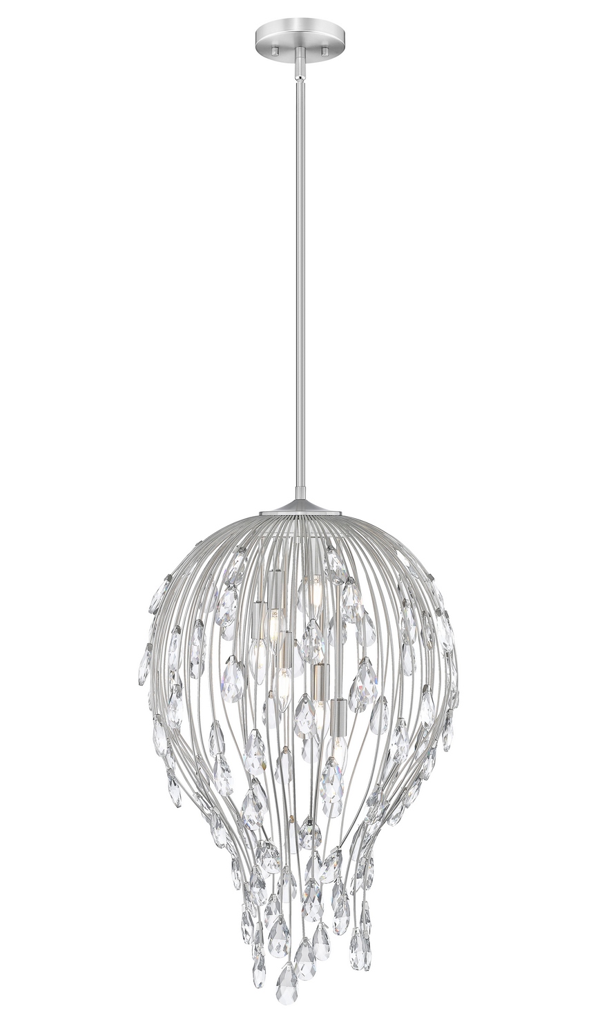 Brushed Nickel Pendant from the Gabriella Collection